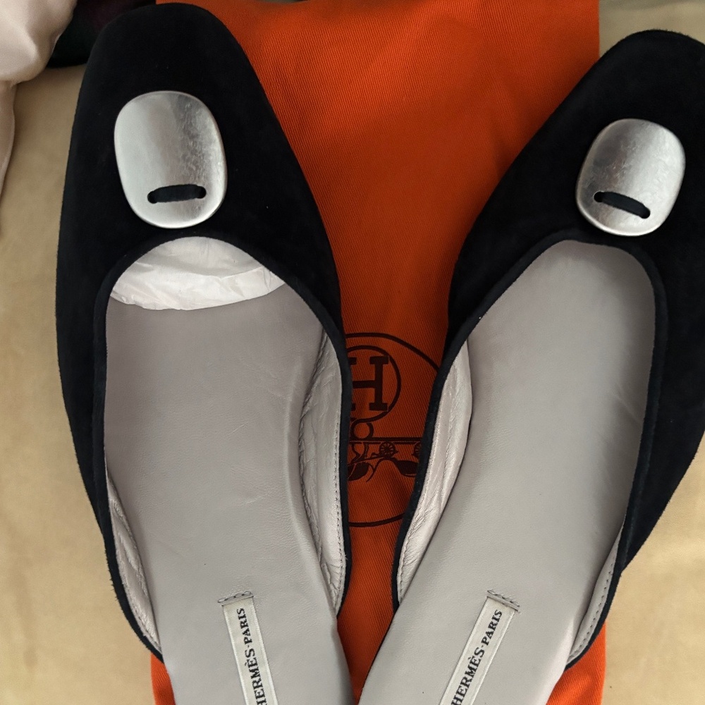 Rare vintage brand new Hermes slipper mule shoes